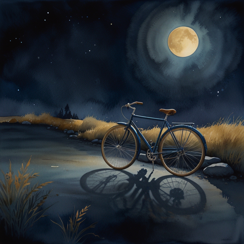 Bicycle — a dream symbol, watercolor illustration