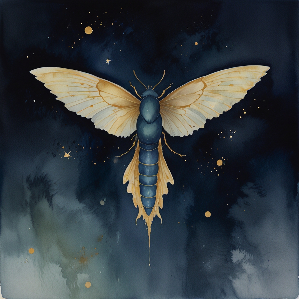 Butterfly — a dream symbol, watercolor illustration
