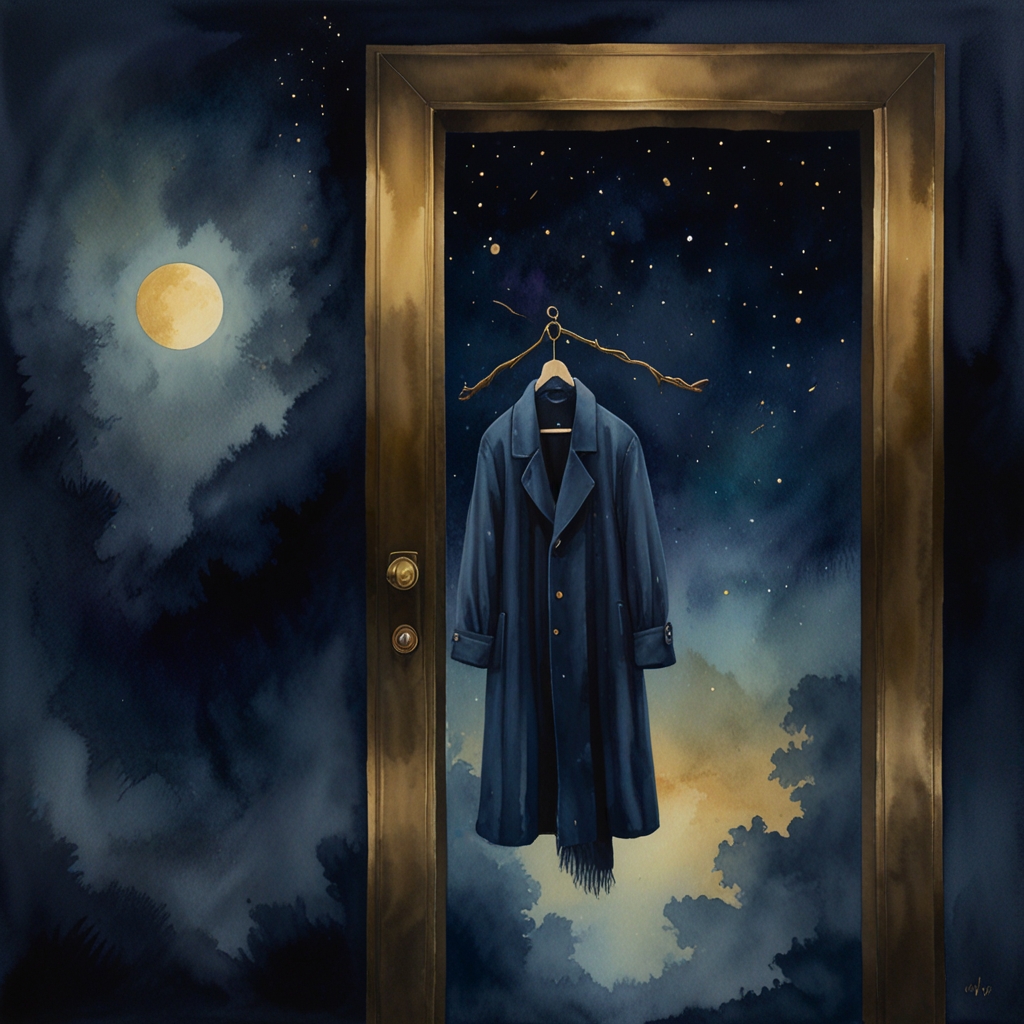 Coat — a dream symbol, watercolor illustration