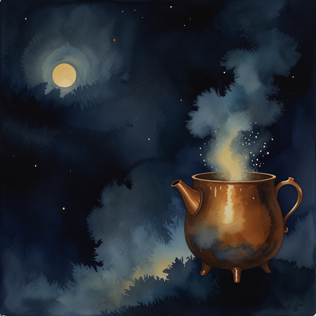 Cooking — a dream symbol, watercolor illustration