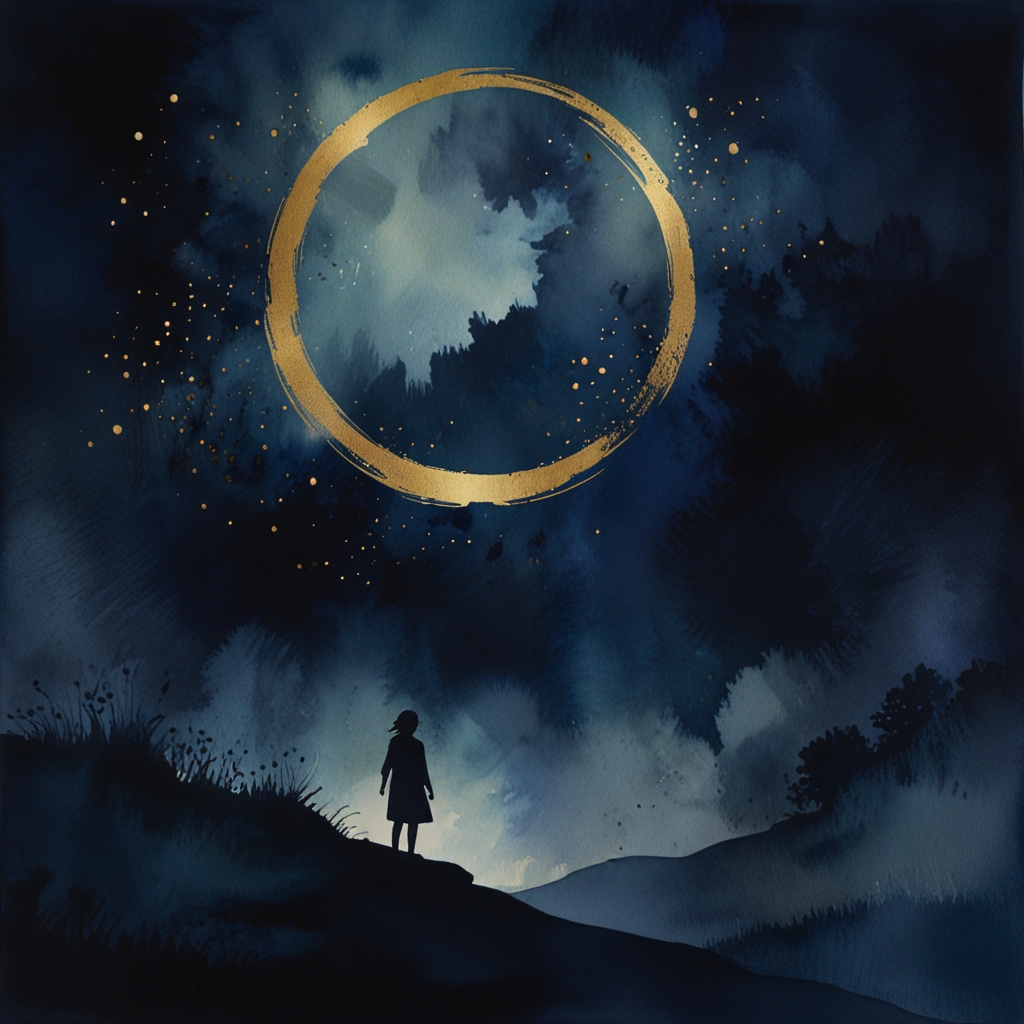 Crowd — a dream symbol, watercolor illustration