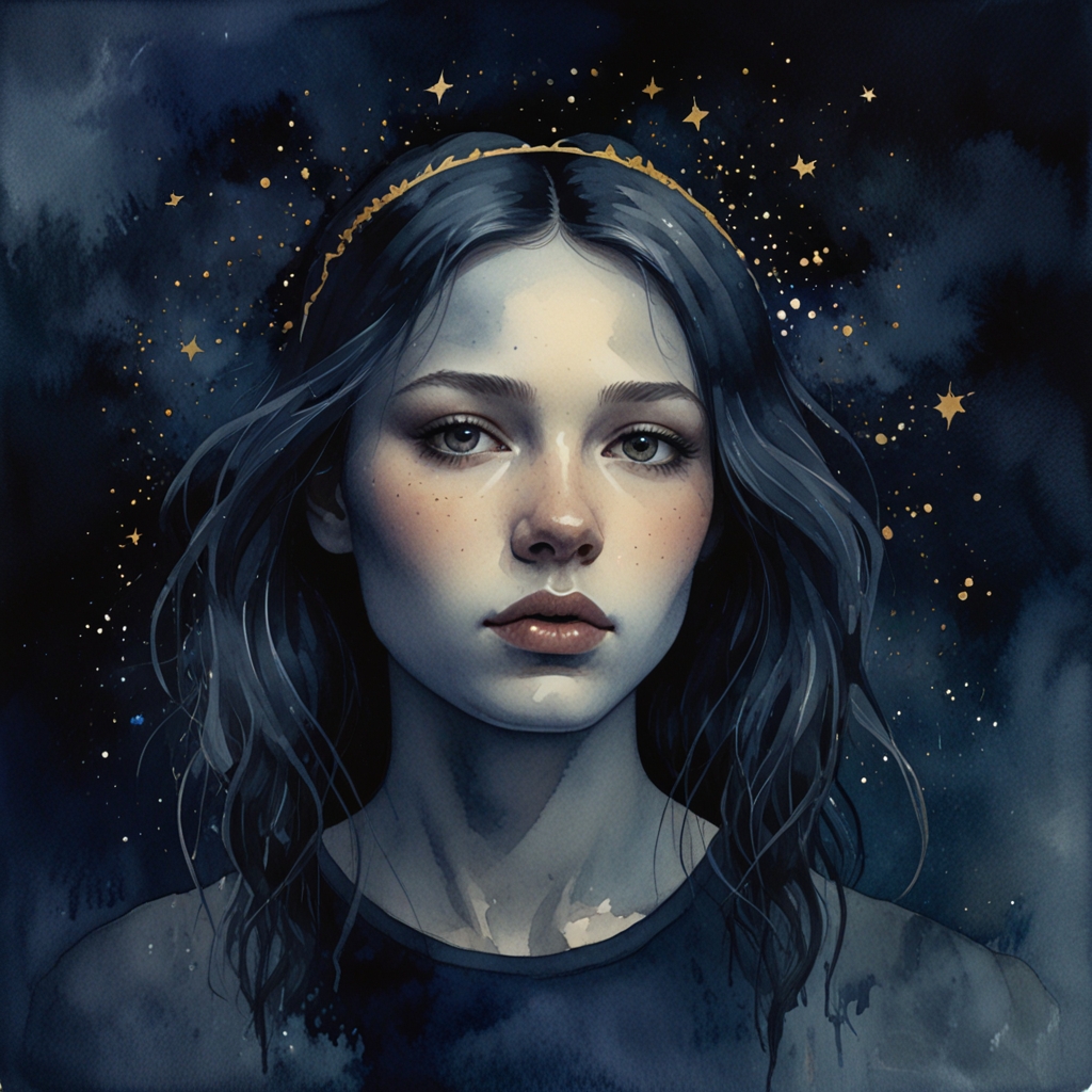 Crown — a dream symbol, watercolor illustration
