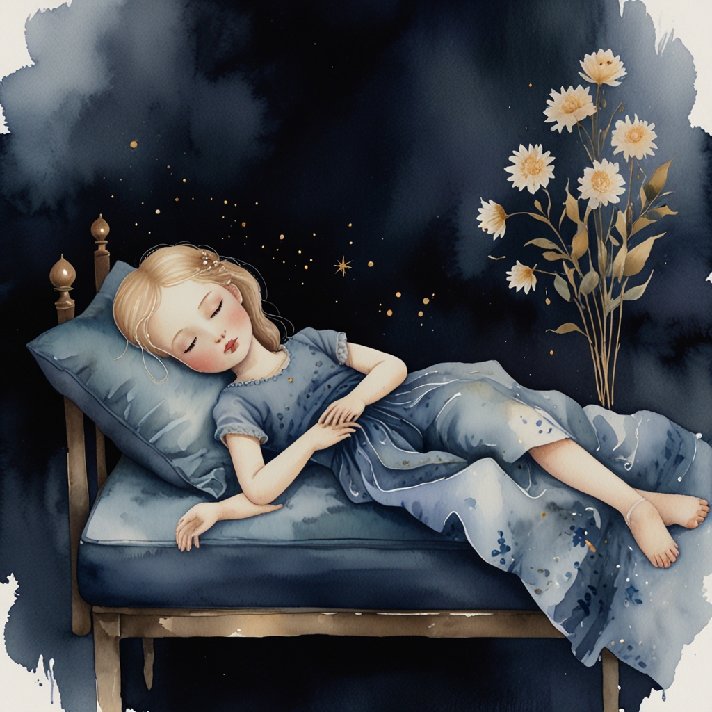 Doll — a dream symbol, watercolor illustration