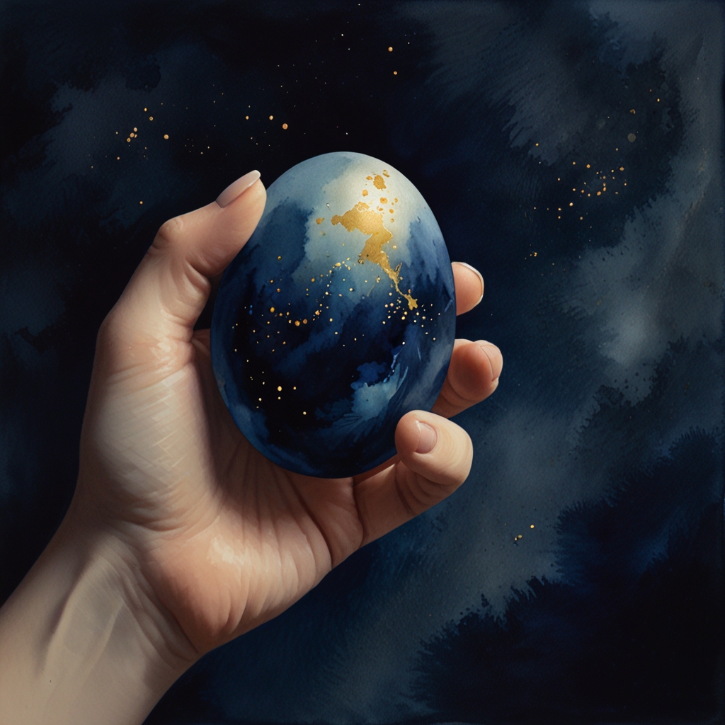 Egg — a dream symbol, watercolor illustration