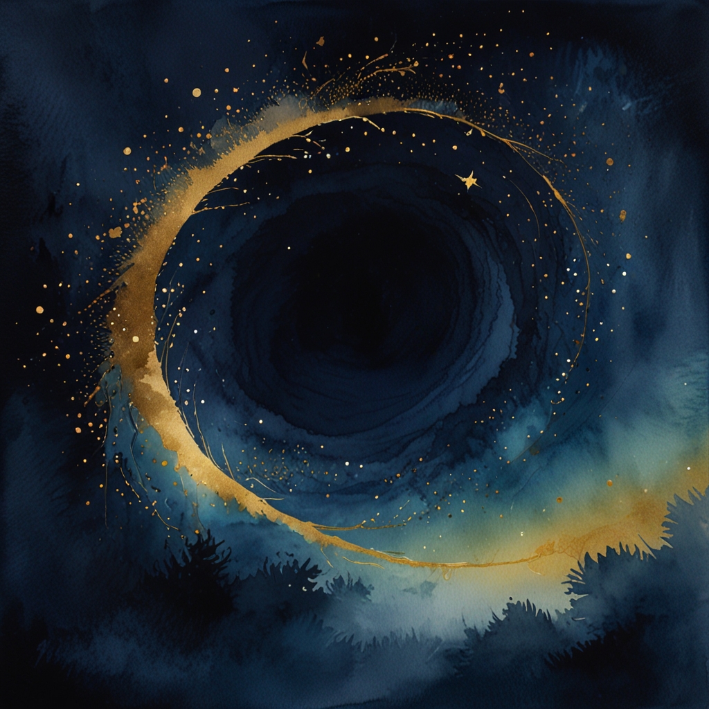 Eyes — a dream symbol, watercolor illustration