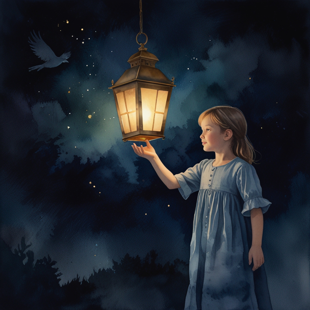Father — a dream symbol, watercolor illustration