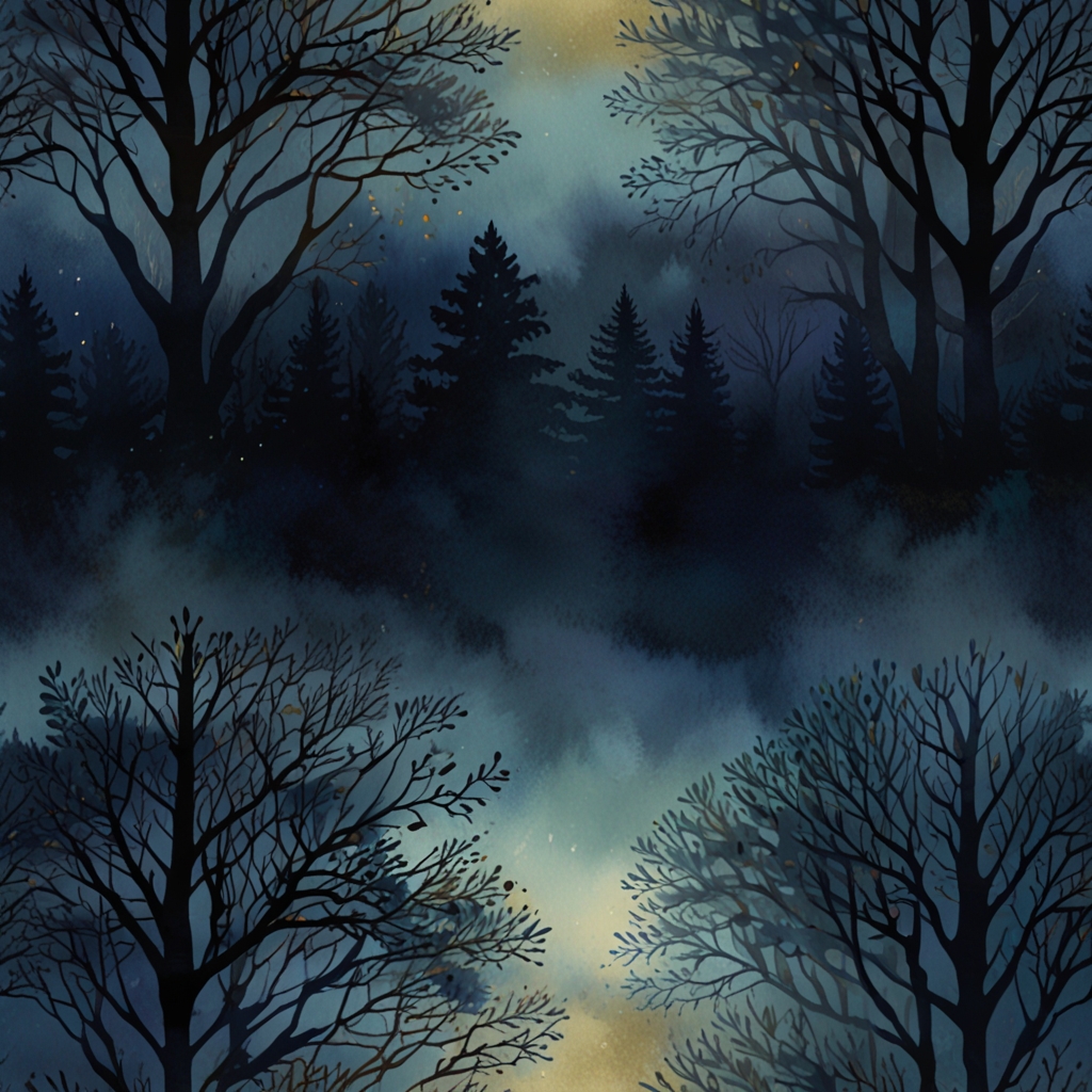 Fog — a dream symbol, watercolor illustration