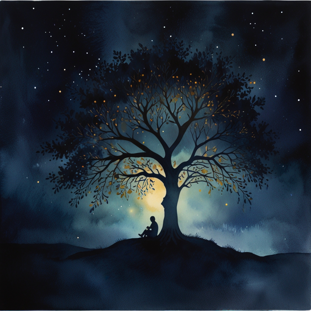 Friend — a dream symbol, watercolor illustration