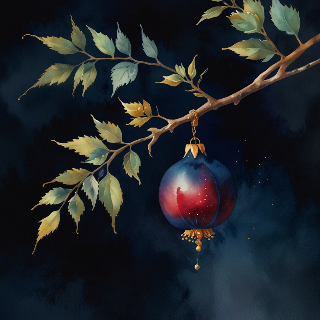 Fruit — a dream symbol, watercolor illustration