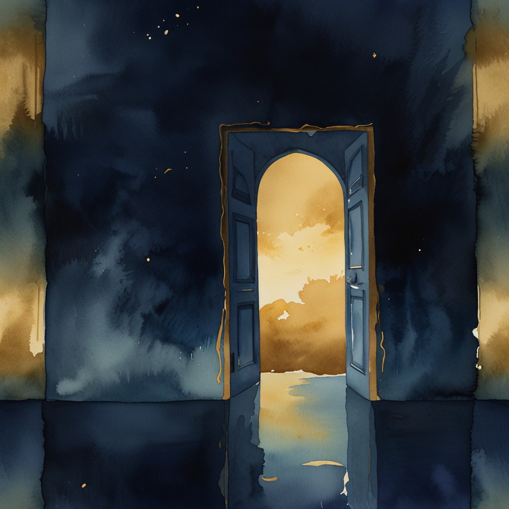House — a dream symbol, watercolor illustration