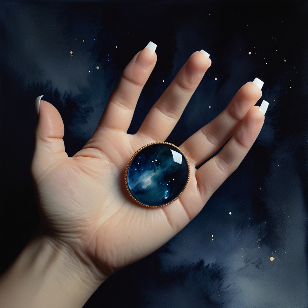 Jewel — a dream symbol, watercolor illustration