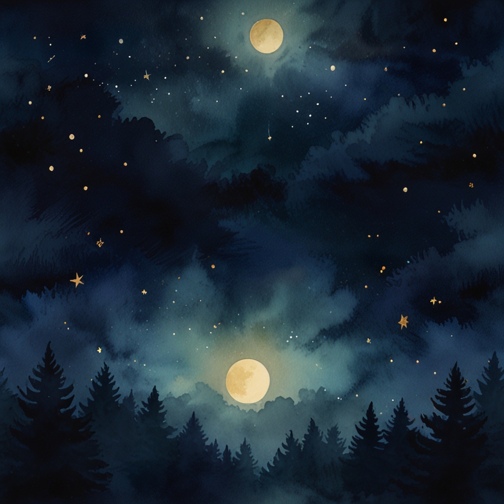 Lamp — a dream symbol, watercolor illustration