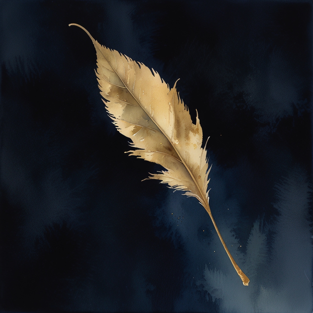 Leaf — a dream symbol, watercolor illustration