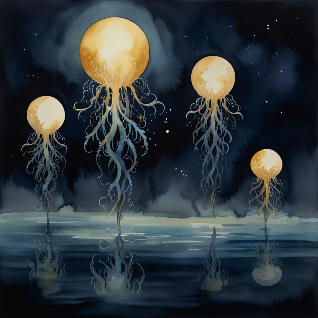 Octopus — a dream symbol, watercolor illustration