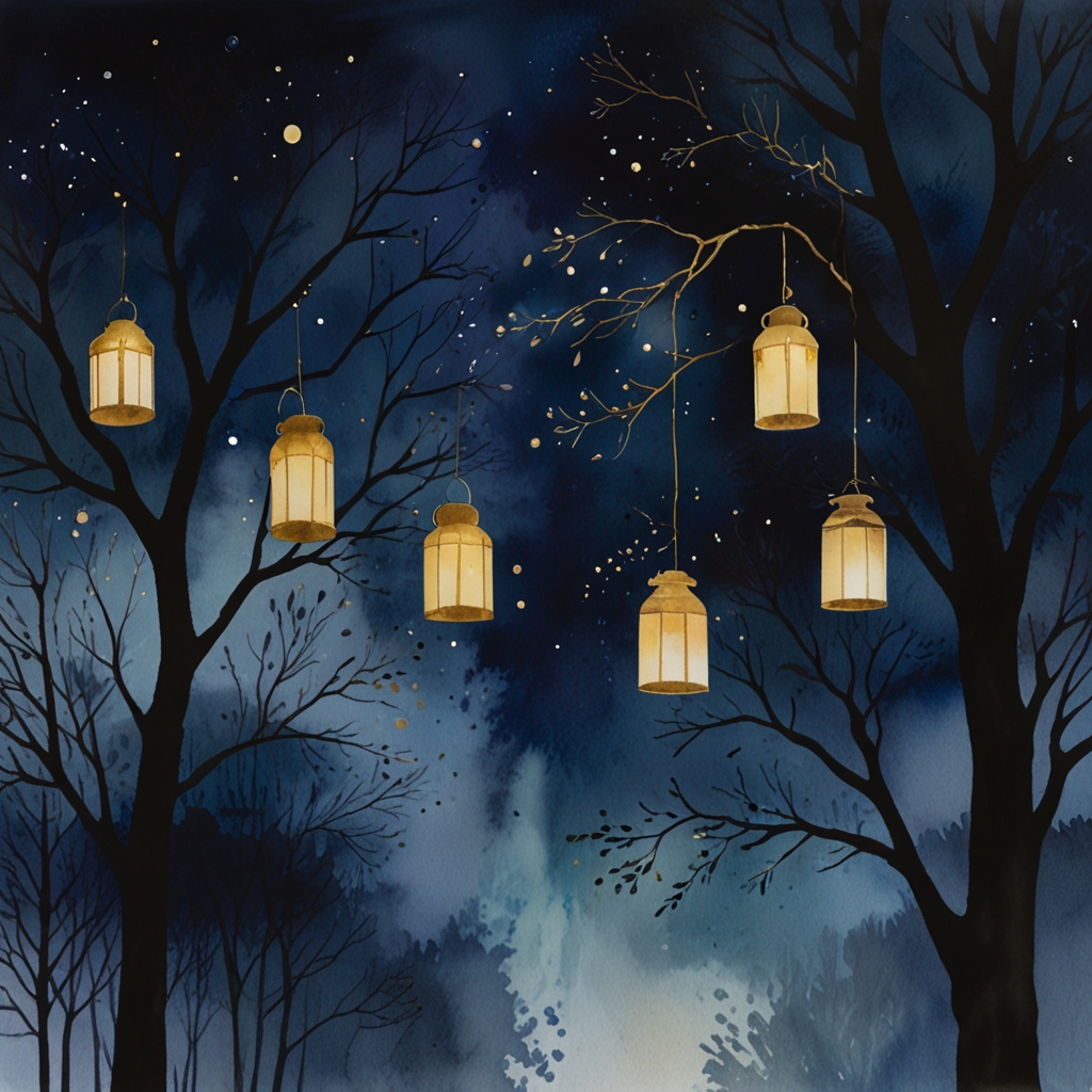 Party — a dream symbol, watercolor illustration