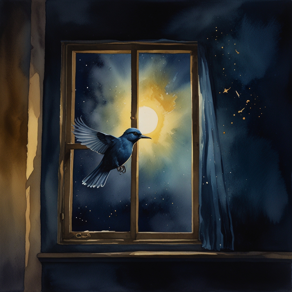 Prison — a dream symbol, watercolor illustration