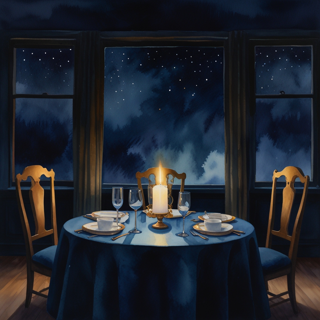Restaurant — a dream symbol, watercolor illustration
