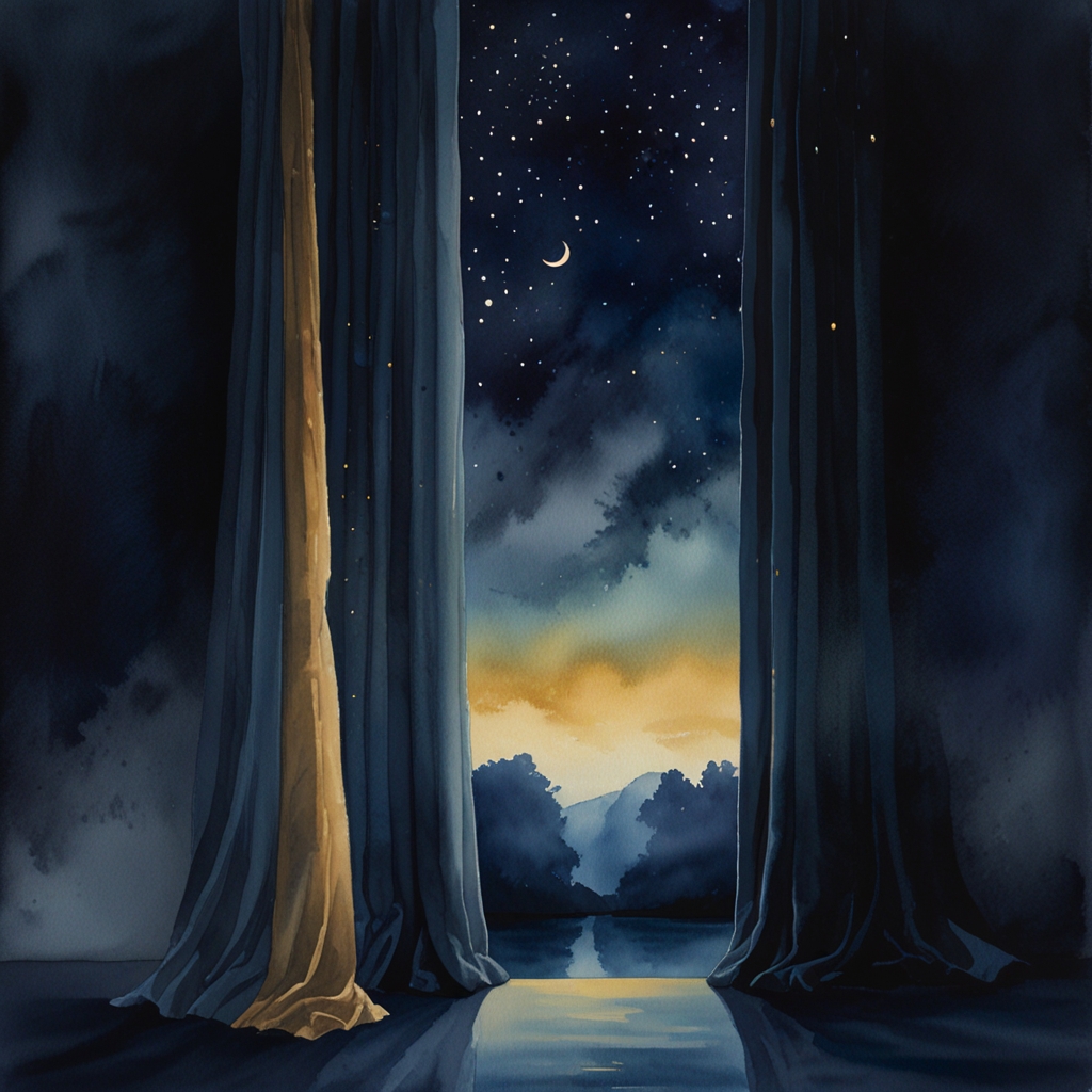 Searching — a dream symbol, watercolor illustration