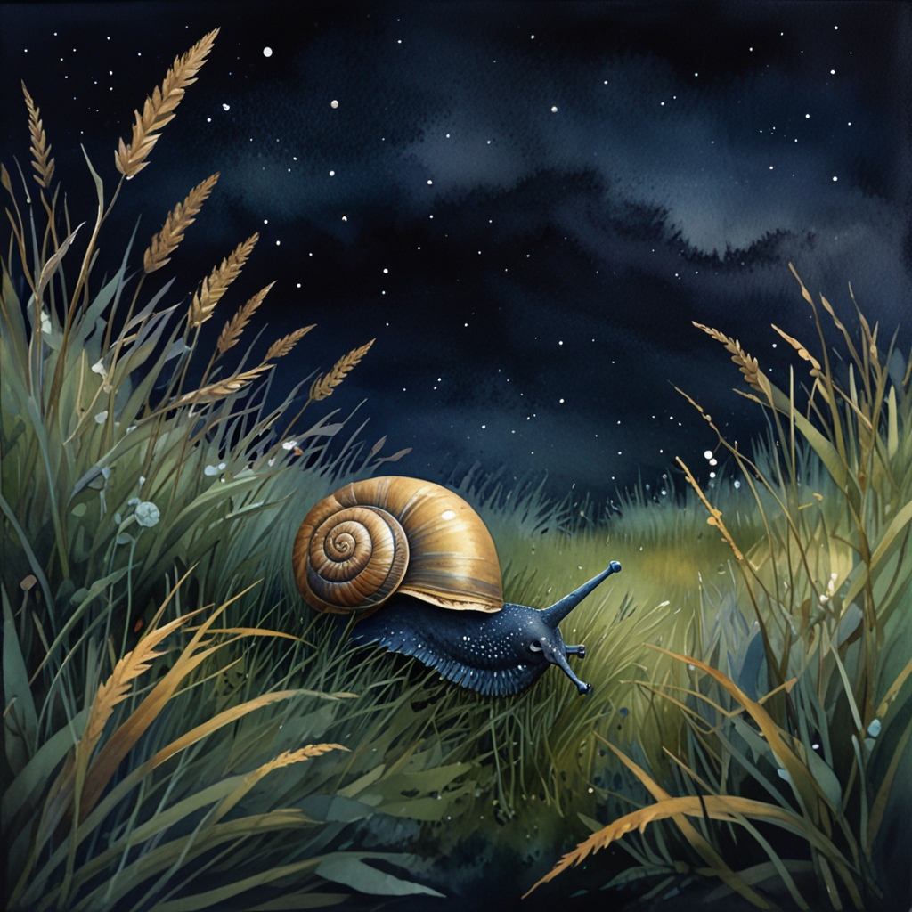 Snail — a dream symbol, watercolor illustration