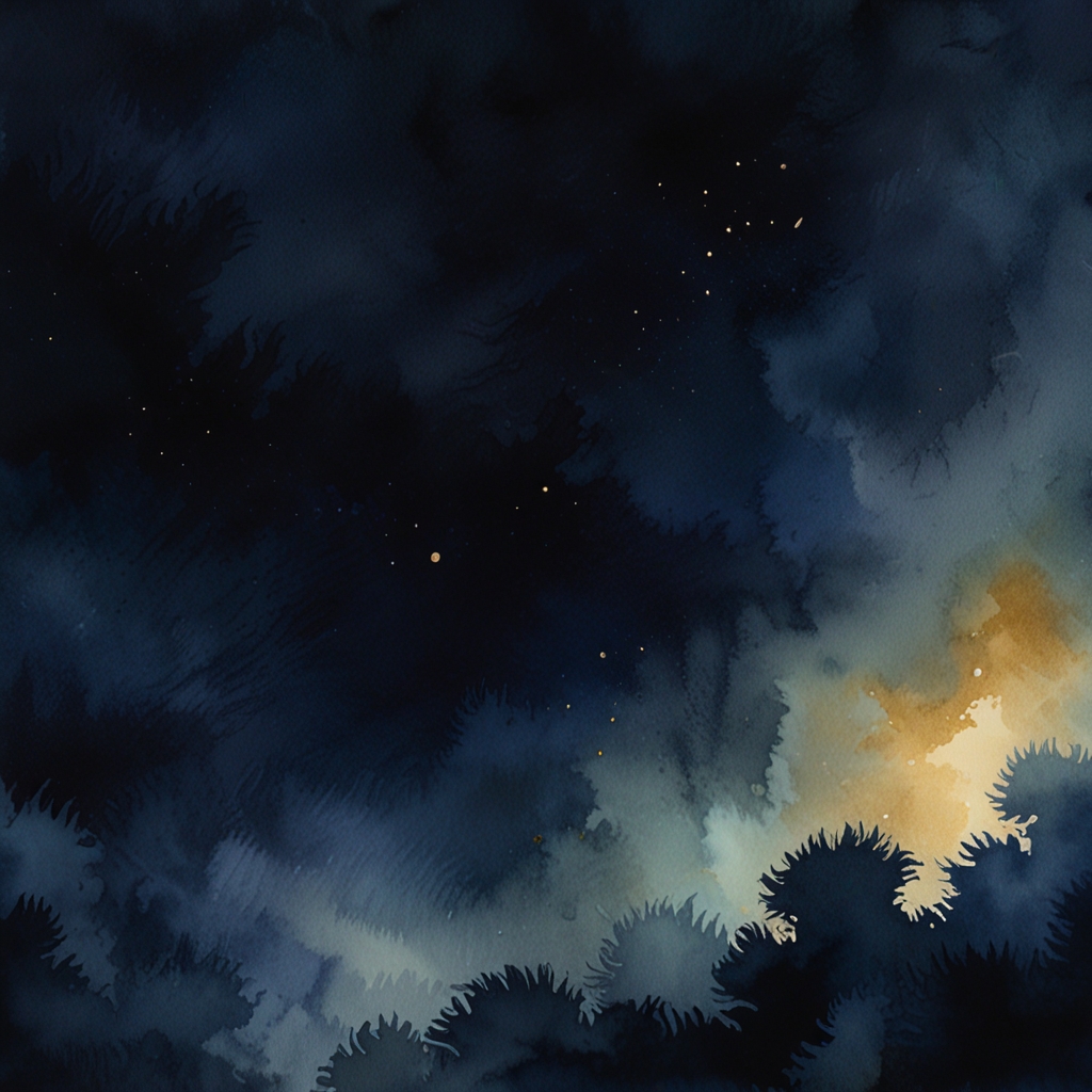 Star — a dream symbol, watercolor illustration