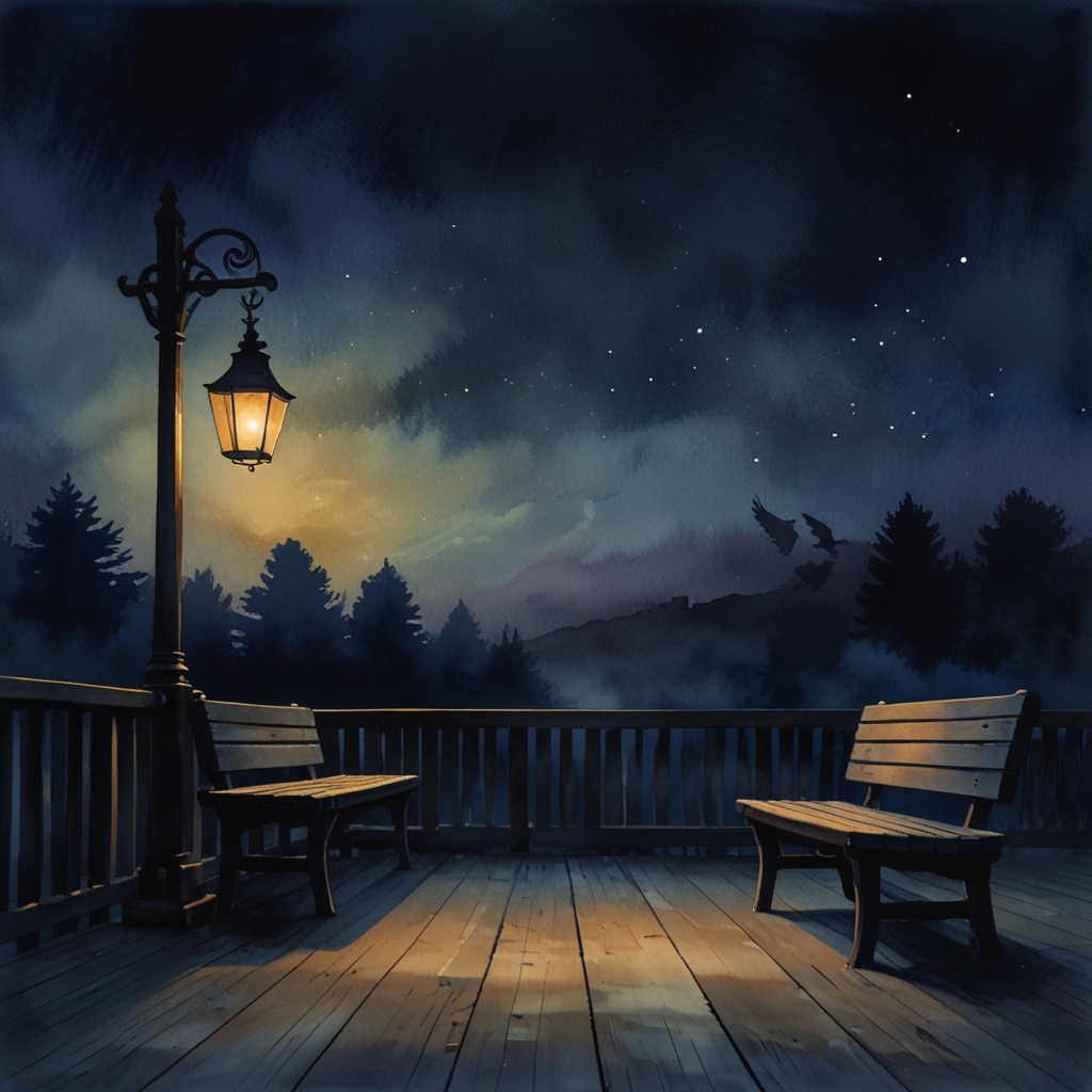 Station — a dream symbol, watercolor illustration