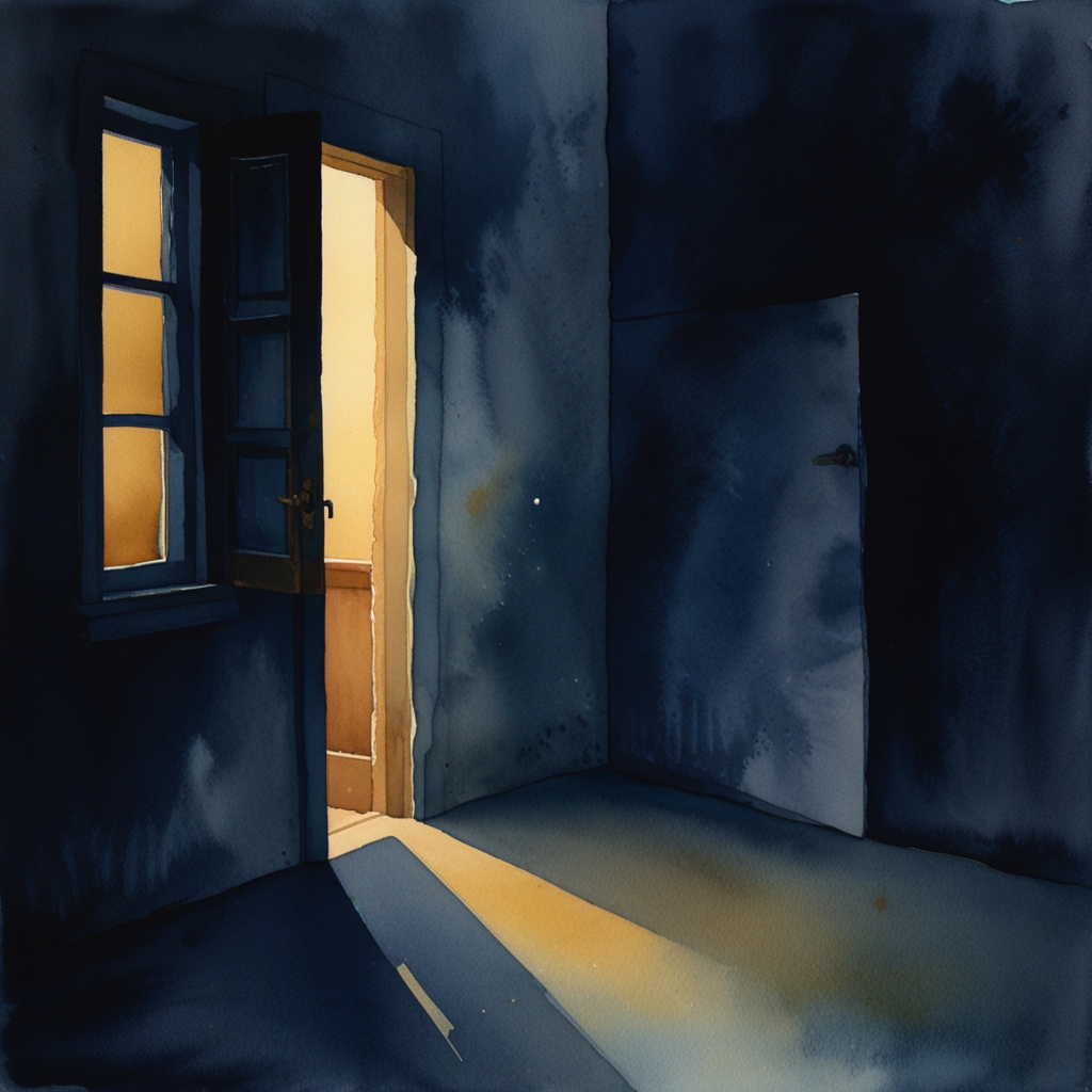 Stranger — a dream symbol, watercolor illustration