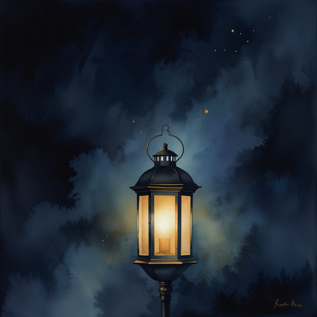 Train — a dream symbol, watercolor illustration