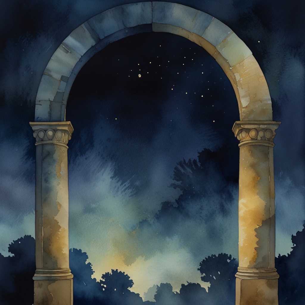 Wall — a dream symbol, watercolor illustration
