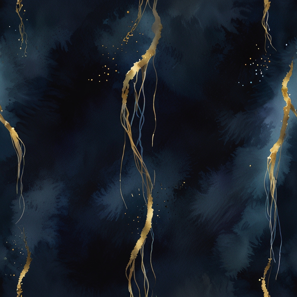 Waterfall — a dream symbol, watercolor illustration